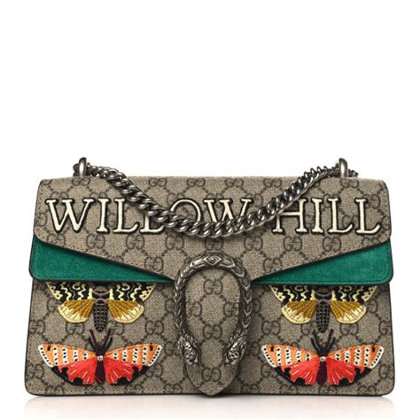 small dionysus willow hill chain shoulder gucci saks|Dionysus small shoulder bag in light brown suede .